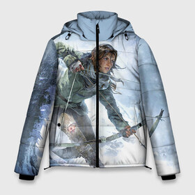 Мужская зимняя куртка 3D с принтом Rise of the Tomb Raider 3 в Петрозаводске, верх — 100% полиэстер; подкладка — 100% полиэстер; утеплитель — 100% полиэстер | длина ниже бедра, свободный силуэт Оверсайз. Есть воротник-стойка, отстегивающийся капюшон и ветрозащитная планка. 

Боковые карманы с листочкой на кнопках и внутренний карман на молнии. | rise of the tomb raider | tomb raider | восхождение расхитительницы гробниц | расхитительница гробниц