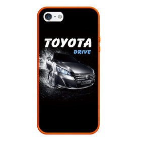 Чехол для iPhone 5/5S матовый с принтом Toyota Drive в Петрозаводске, Силикон | Область печати: задняя сторона чехла, без боковых панелей | crown | toyota | авто | автомобиль | краун | машина | тачка | тойота