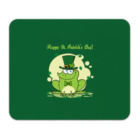 Коврик прямоугольный с принтом Ирландия в Петрозаводске, натуральный каучук | размер 230 х 185 мм; запечатка лицевой стороны | Тематика изображения на принте: clover | frog | green | happy st. patricks day | ireland | irish | moon | день святого патрика | зелёная | ирландец | ирландия | клевер | луна | лягушка | счастливый | шляпа