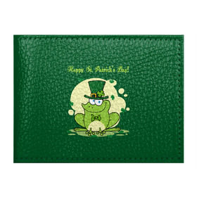 Обложка для студенческого билета с принтом Ирландия в Петрозаводске, натуральная кожа | Размер: 11*8 см; Печать на всей внешней стороне | Тематика изображения на принте: clover | frog | green | happy st. patricks day | ireland | irish | moon | день святого патрика | зелёная | ирландец | ирландия | клевер | луна | лягушка | счастливый | шляпа