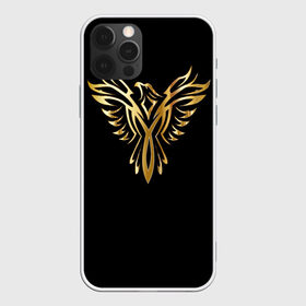 Чехол для iPhone 12 Pro Max с принтом Gold Phoenix в Петрозаводске, Силикон |  | Тематика изображения на принте: злато | золото | клюв | крылья | металл | орёл | птица | феникс