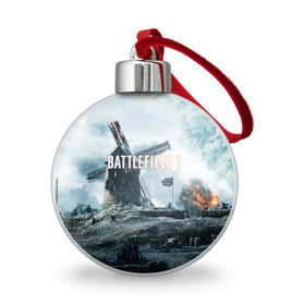 Ёлочный шар с принтом Battlefield 1 в Петрозаводске, Пластик | Диаметр: 77 мм | Тематика изображения на принте: батла | батлфилд