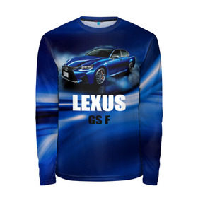 Мужской лонгслив 3D с принтом Lexus GS F в Петрозаводске, 100% полиэстер | длинные рукава, круглый вырез горловины, полуприлегающий силуэт | gs f | lexus | авто | автомобиль | лексус | машина | спорткар | тачка