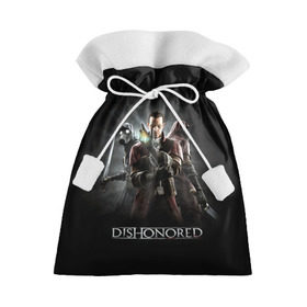 Подарочный 3D мешок с принтом Dishonored в Петрозаводске, 100% полиэстер | Размер: 29*39 см | Тематика изображения на принте: dishonored