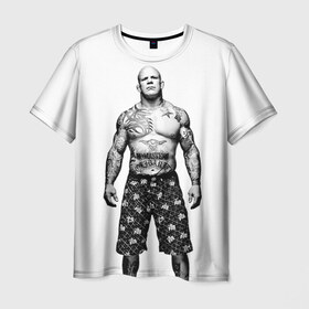 Мужская футболка 3D с принтом Джефф Монсон в Петрозаводске, 100% полиэфир | прямой крой, круглый вырез горловины, длина до линии бедер | jeffrey william monson | mma | джефф монсон | джиу джитсу