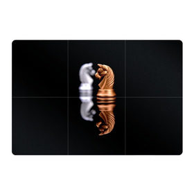 Магнитный плакат 3Х2 с принтом Ход конём в Петрозаводске, Полимерный материал с магнитным слоем | 6 деталей размером 9*9 см | Тематика изображения на принте: 64 | chess | игра | конь | спорт | фигура | шахматы