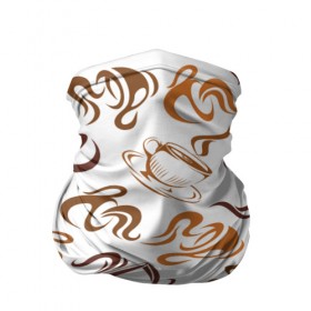 Бандана-труба 3D с принтом Кофейник в Петрозаводске, 100% полиэстер, ткань с особыми свойствами — Activecool | плотность 150‒180 г/м2; хорошо тянется, но сохраняет форму | chocolate | coffee | sweet | бобы | зерна | кофе | напиток | пенка | сладкое | чашки | шоколад
