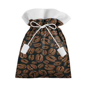 Подарочный 3D мешок с принтом Арабика в Петрозаводске, 100% полиэстер | Размер: 29*39 см | Тематика изображения на принте: beens | coffee | pattern | бобы | зерна | кофе | паттерн