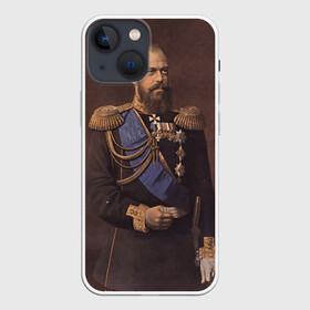 Чехол для iPhone 13 mini с принтом Александр III Миротворец в Петрозаводске,  |  | имерский царь