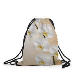 Рюкзак-мешок 3D с принтом Orhid в Петрозаводске, 100% полиэстер | плотность ткани — 200 г/м2, размер — 35 х 45 см; лямки — толстые шнурки, застежка на шнуровке, без карманов и подкладки | девушки | красота | орхидея | прелесть | цветы