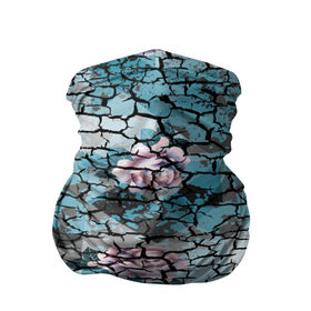 Бандана-труба 3D с принтом Цветочный узор в Петрозаводске, 100% полиэстер, ткань с особыми свойствами — Activecool | плотность 150‒180 г/м2; хорошо тянется, но сохраняет форму | мозаика | разноцветный | текстура | трещины | цветы