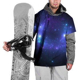 Накидка на куртку 3D с принтом космос в Петрозаводске, 100% полиэстер |  | вселенная | галактика | звезды | комета | космос | луна | метеорит | ночь