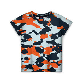 Детская футболка 3D с принтом Asiimov camouflage в Петрозаводске, 100% гипоаллергенный полиэфир | прямой крой, круглый вырез горловины, длина до линии бедер, чуть спущенное плечо, ткань немного тянется | камуфляж | контр страйк | контра