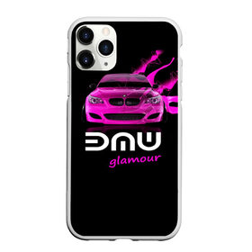 Чехол для iPhone 11 Pro матовый с принтом BMW glamour в Петрозаводске, Силикон |  | bmw | m5 | pink | авто | автомобиль | бмв | гламур | машина | розовый | стиль | тачка | элита