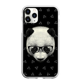 Чехол для iPhone 11 Pro Max матовый с принтом Умная панда в Петрозаводске, Силикон |  | animal | bear | beast | hipster | panda | smart | животное | зверь | медведь | очки | панда | свэг | умный | хипстер