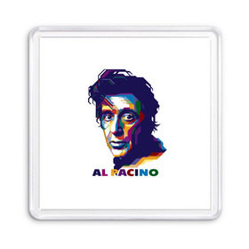 Магнит 55*55 с принтом Al Pacino в Петрозаводске, Пластик | Размер: 65*65 мм; Размер печати: 55*55 мм | актёр | аль пачино | артист | звезда | кино | киноактёр | кинозвезда | кинофильм | роль