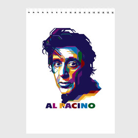 Скетчбук с принтом Al Pacino в Петрозаводске, 100% бумага
 | 48 листов, плотность листов — 100 г/м2, плотность картонной обложки — 250 г/м2. Листы скреплены сверху удобной пружинной спиралью | актёр | аль пачино | артист | звезда | кино | киноактёр | кинозвезда | кинофильм | роль