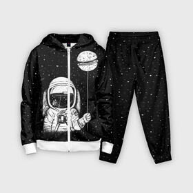 Детский костюм 3D с принтом Астронавт с шариком в Петрозаводске,  |  | astronaut | cosmonaut | cosmos | dead | galaxy | moon | planet | space | star | universe | астронавт | вселенная | галактика | звезды | космонавт | космос | луна | планета | шарик