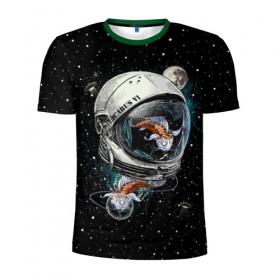 Мужская футболка 3D спортивная с принтом Подводный космос в Петрозаводске, 100% полиэстер с улучшенными характеристиками | приталенный силуэт, круглая горловина, широкие плечи, сужается к линии бедра | astronaut | cosmonaut | cosmos | galaxy | meteor | moon | planet | space | star | universe | астронавт | бесконечность | вселенная | галактика | звезды | космонавт | космос | луна