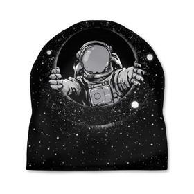 Шапка 3D с принтом Черная дыра в Петрозаводске, 100% полиэстер | универсальный размер, печать по всей поверхности изделия | astronaut | cosmonaut | cosmos | galaxy | meteor | moon | planet | space | star | universe | астронавт | бесконечность | вселенная | галактика | космонавт | космос | черная дыра