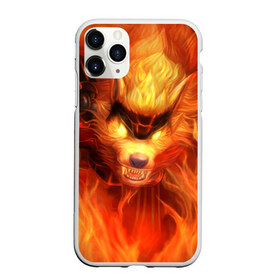 Чехол для iPhone 11 Pro Max матовый с принтом Fire Wolf в Петрозаводске, Силикон |  | Тематика изображения на принте: league of legends | lol | warwick | wolf | варвик | волк | лига легенд | лол