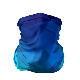 Бандана-труба 3D с принтом Fight Polygon в Петрозаводске, 100% полиэстер, ткань с особыми свойствами — Activecool | плотность 150‒180 г/м2; хорошо тянется, но сохраняет форму | зеленый | полигон | синий | треугольники