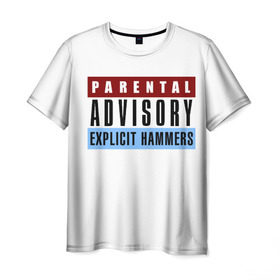 Мужская футболка 3D с принтом Parental Advisory в Петрозаводске, 100% полиэфир | прямой крой, круглый вырез горловины, длина до линии бедер | explicit content | hip hop | parental advisory | rap | парентал адвисори | рэп | хип хоп