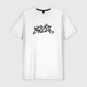 Мужская футболка премиум с принтом UNDERGROUND в Петрозаводске, 92% хлопок, 8% лайкра | приталенный силуэт, круглый вырез ворота, длина до линии бедра, короткий рукав | graffity | hip hop | rap | underground | андеграунд | граффити | рэп | хип хоп