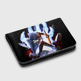 Картхолдер с принтом с принтом Devil May Cry в Петрозаводске, натуральная матовая кожа | размер 7,3 х 10 см; кардхолдер имеет 4 кармана для карт; | devil | данте | дьявол | слэшер