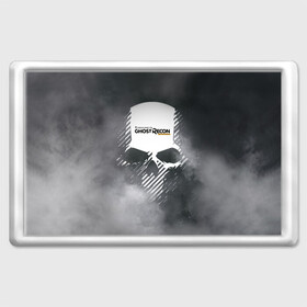 Магнит 45*70 с принтом Ghost Recon в Петрозаводске, Пластик | Размер: 78*52 мм; Размер печати: 70*45 | tom clancy’s | череп