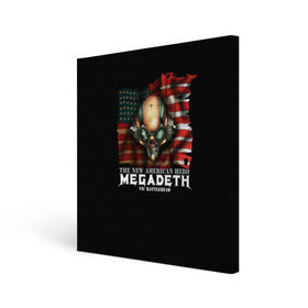 Холст квадратный с принтом Megadeth #3 в Петрозаводске, 100% ПВХ |  | dave | megadeth | metal | mustaine | rattlehead | rock | thrash | vic | дейв | мастейн | мегадез | мегадет | мегедес | метал | рок | треш