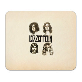 Коврик прямоугольный с принтом Led Zeppelin 1 в Петрозаводске, натуральный каучук | размер 230 х 185 мм; запечатка лицевой стороны | led zeppelin | лед зеппелин | роберт плант