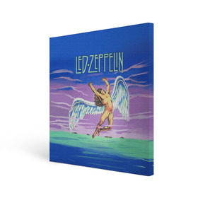 Холст квадратный с принтом Led Zeppelin 2 в Петрозаводске, 100% ПВХ |  | led zeppelin | лед зеппелин | роберт плант