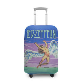 Чехол для чемодана 3D с принтом Led Zeppelin 2 в Петрозаводске, 86% полиэфир, 14% спандекс | двустороннее нанесение принта, прорези для ручек и колес | led zeppelin | лед зеппелин | роберт плант