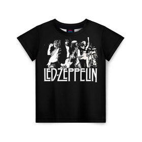 Детская футболка 3D с принтом Led Zeppelin 4 в Петрозаводске, 100% гипоаллергенный полиэфир | прямой крой, круглый вырез горловины, длина до линии бедер, чуть спущенное плечо, ткань немного тянется | led zeppelin | лед зеппелин | роберт плант