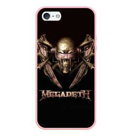 Чехол для iPhone 5/5S матовый с принтом Megadeth 3 в Петрозаводске, Силикон | Область печати: задняя сторона чехла, без боковых панелей | megadeth | дирк вербурен | дэвид эллефсон | дэйв мастейн | кико лоурейро | мегадэт