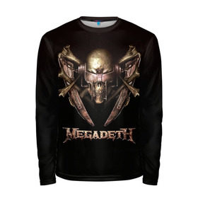 Мужской лонгслив 3D с принтом Megadeth 3 в Петрозаводске, 100% полиэстер | длинные рукава, круглый вырез горловины, полуприлегающий силуэт | megadeth | дирк вербурен | дэвид эллефсон | дэйв мастейн | кико лоурейро | мегадэт