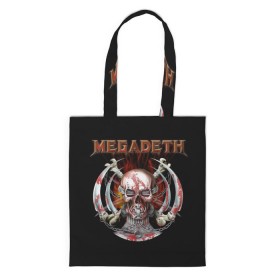 Сумка 3D повседневная с принтом Megadeth 5 в Петрозаводске, 100% полиэстер | Плотность: 200 г/м2; Размер: 34×35 см; Высота лямок: 30 см | megadeth | дирк вербурен | дэвид эллефсон | дэйв мастейн | кико лоурейро | мегадэт