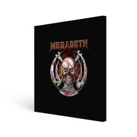 Холст квадратный с принтом Megadeth 5 в Петрозаводске, 100% ПВХ |  | megadeth | дирк вербурен | дэвид эллефсон | дэйв мастейн | кико лоурейро | мегадэт