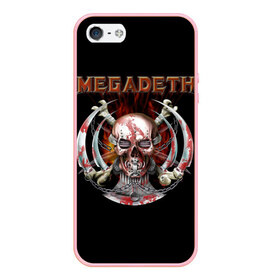 Чехол для iPhone 5/5S матовый с принтом Megadeth 5 в Петрозаводске, Силикон | Область печати: задняя сторона чехла, без боковых панелей | megadeth | дирк вербурен | дэвид эллефсон | дэйв мастейн | кико лоурейро | мегадэт