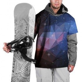 Накидка на куртку 3D с принтом Космический полигон в Петрозаводске, 100% полиэстер |  | Тематика изображения на принте: полигоны | треугольники