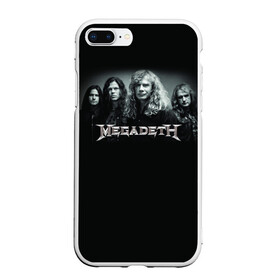 Чехол для iPhone 7Plus/8 Plus матовый с принтом Megadeth в Петрозаводске, Силикон | Область печати: задняя сторона чехла, без боковых панелей | dave | megadeth | metal | mustaine | rattlehead | rock | thrash | vic | дейв | мастейн | мегадет | метал | рок | треш