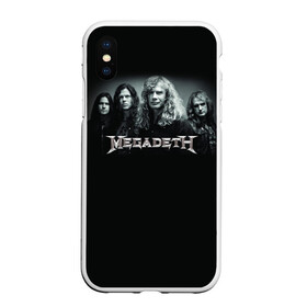Чехол для iPhone XS Max матовый с принтом Megadeth в Петрозаводске, Силикон | Область печати: задняя сторона чехла, без боковых панелей | dave | megadeth | metal | mustaine | rattlehead | rock | thrash | vic | дейв | мастейн | мегадет | метал | рок | треш