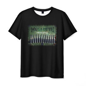 Мужская футболка 3D с принтом Megadeth в Петрозаводске, 100% полиэфир | прямой крой, круглый вырез горловины, длина до линии бедер | dave | megadeth | metal | mustaine | rattlehead | rock | thrash | vic | дейв | мастейн | мегадет | метал | рок | треш