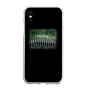 Чехол для iPhone XS Max матовый с принтом Megadeth в Петрозаводске, Силикон | Область печати: задняя сторона чехла, без боковых панелей | dave | megadeth | metal | mustaine | rattlehead | rock | thrash | vic | дейв | мастейн | мегадет | метал | рок | треш