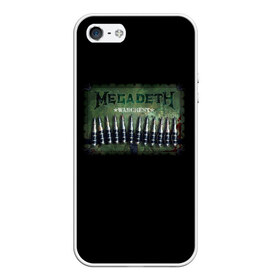 Чехол для iPhone 5/5S матовый с принтом Megadeth в Петрозаводске, Силикон | Область печати: задняя сторона чехла, без боковых панелей | dave | megadeth | metal | mustaine | rattlehead | rock | thrash | vic | дейв | мастейн | мегадет | метал | рок | треш