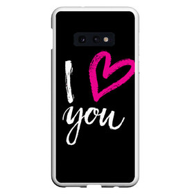 Чехол для Samsung S10E с принтом Valentines Day I Iove you в Петрозаводске, Силикон | Область печати: задняя сторона чехла, без боковых панелей | Тематика изображения на принте: 14 | february | holiday | i love you | love | valentines day | день святого валентина | люблю | любовь | праздник | тебя | февраль | я