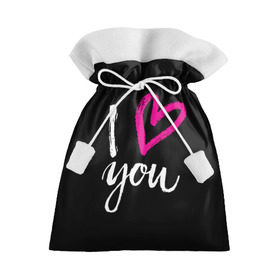 Подарочный 3D мешок с принтом Valentine`s Day, I Iove you в Петрозаводске, 100% полиэстер | Размер: 29*39 см | Тематика изображения на принте: 14 | february | holiday | i love you | love | valentines day | день святого валентина | люблю | любовь | праздник | тебя | февраль | я