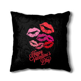Подушка 3D с принтом Happy Valentine`s Day в Петрозаводске, наволочка – 100% полиэстер, наполнитель – холлофайбер (легкий наполнитель, не вызывает аллергию). | состоит из подушки и наволочки. Наволочка на молнии, легко снимается для стирки | 14 | february | happy valentines day | holiday | kisses | lips | love | губы | любовь | поцелуи | праздник | счастливый день святого валентина | февраль