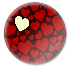 Значок с принтом Одинокое сердце в Петрозаводске,  металл | круглая форма, металлическая застежка в виде булавки | 14 февраля | valentines day | день влюбленных | игрушка | любовь | медведь | сердце